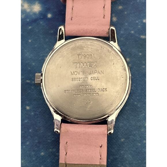Timex Silver Tone Pink Band Women’s Quartz Watch - Picture 5 of 8